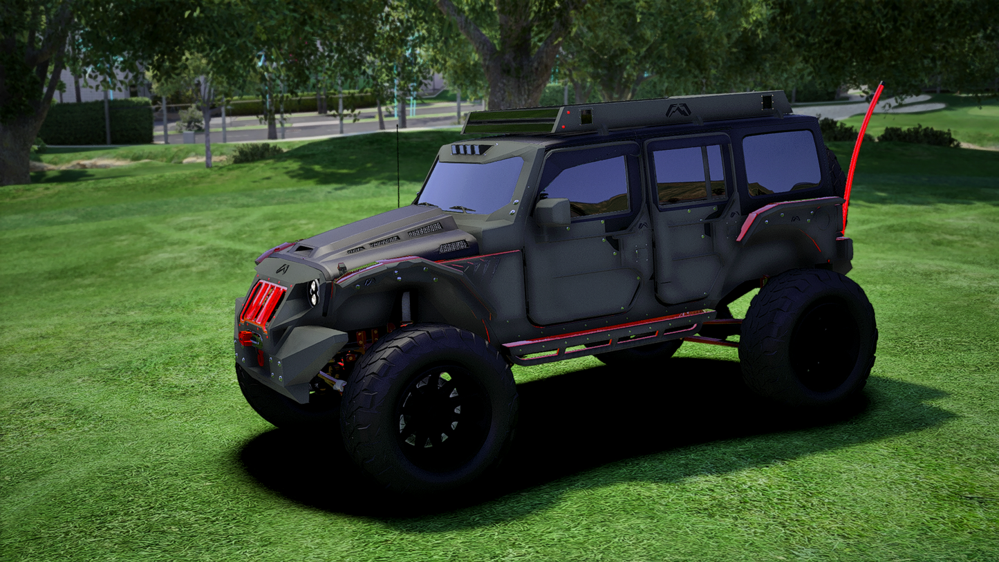 Jeep Armored Custom | Debadged