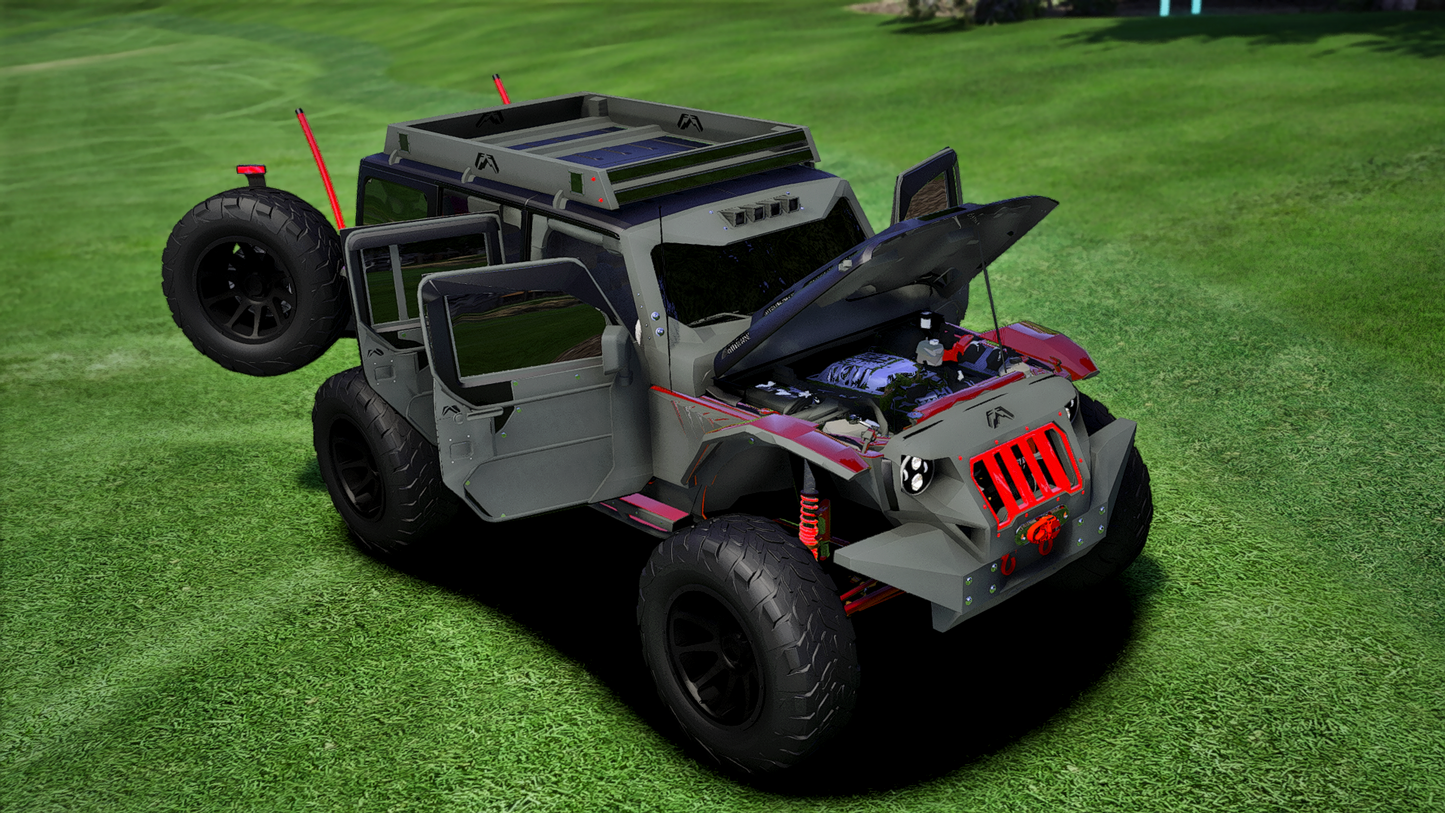 Jeep Armored Custom | Debadged