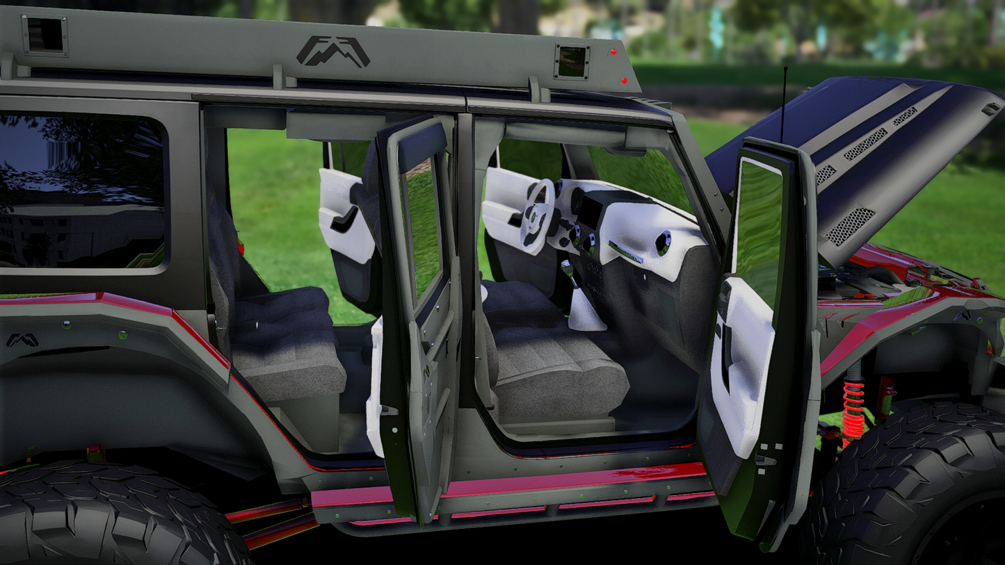 Jeep Armored Custom | Debadged