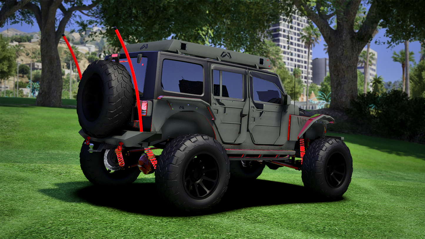 Jeep Armored Custom | Debadged