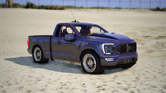 Midnight Ford F150 Twin Turbo Drag V2