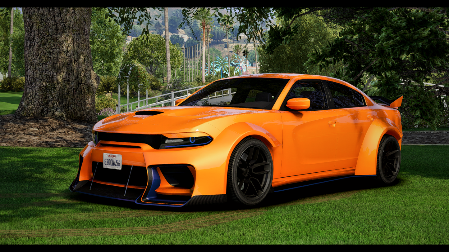 Dodge Charger Hellcat SRT Liberty Walk | Debadged