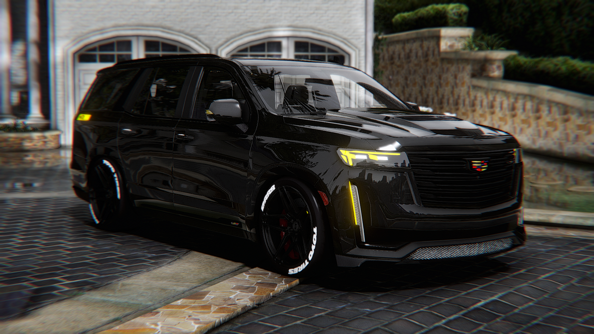 Fivem Sticker Mod Cadillac Escalade Bagged Customs Mod for FiveM | Luxury on Air ...
