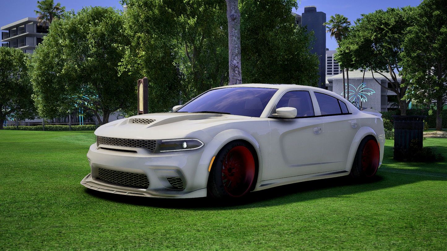 Dodge Charger Widebody White Out | Debadged