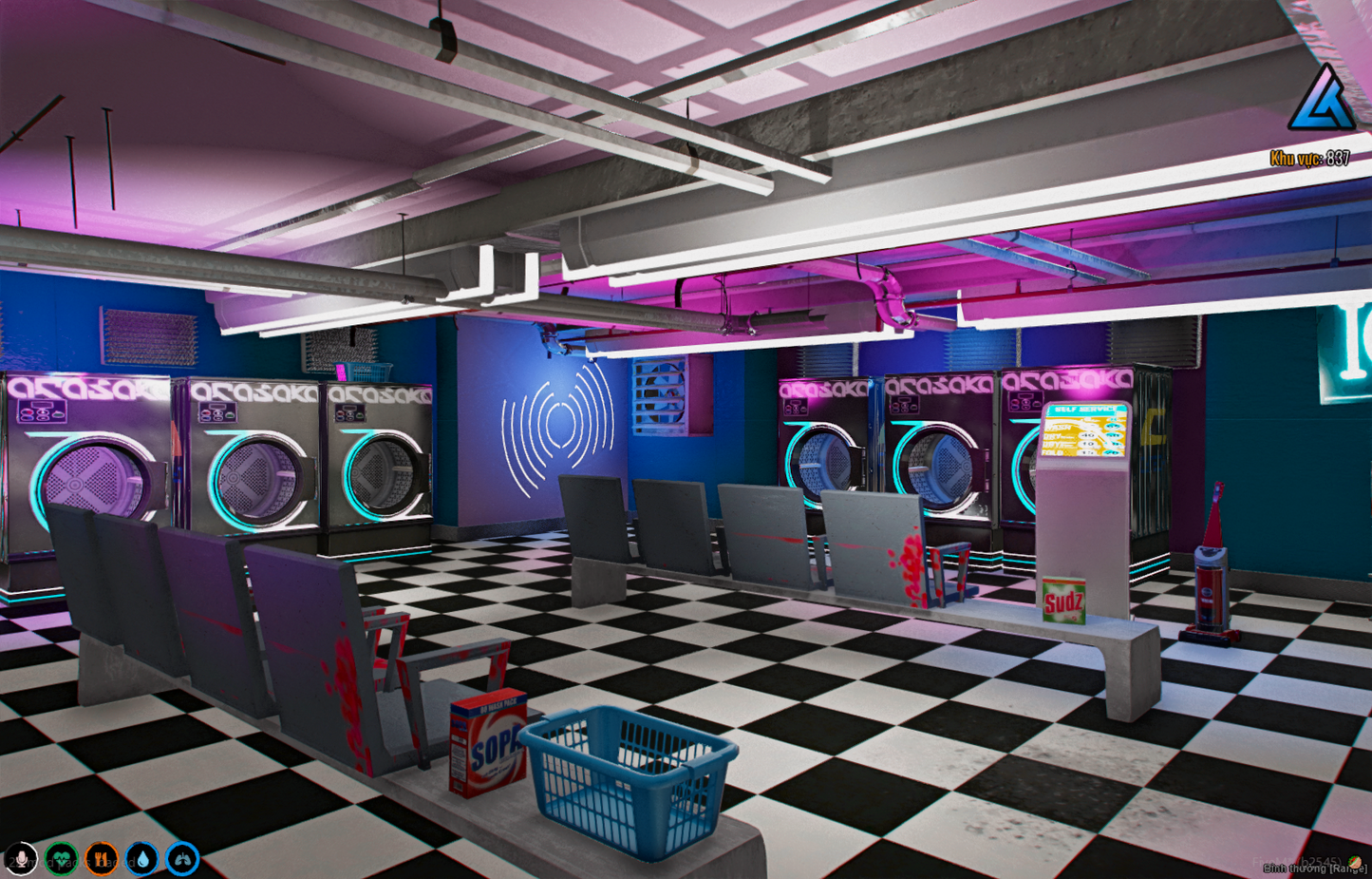 Cyberpunk Laundromatic