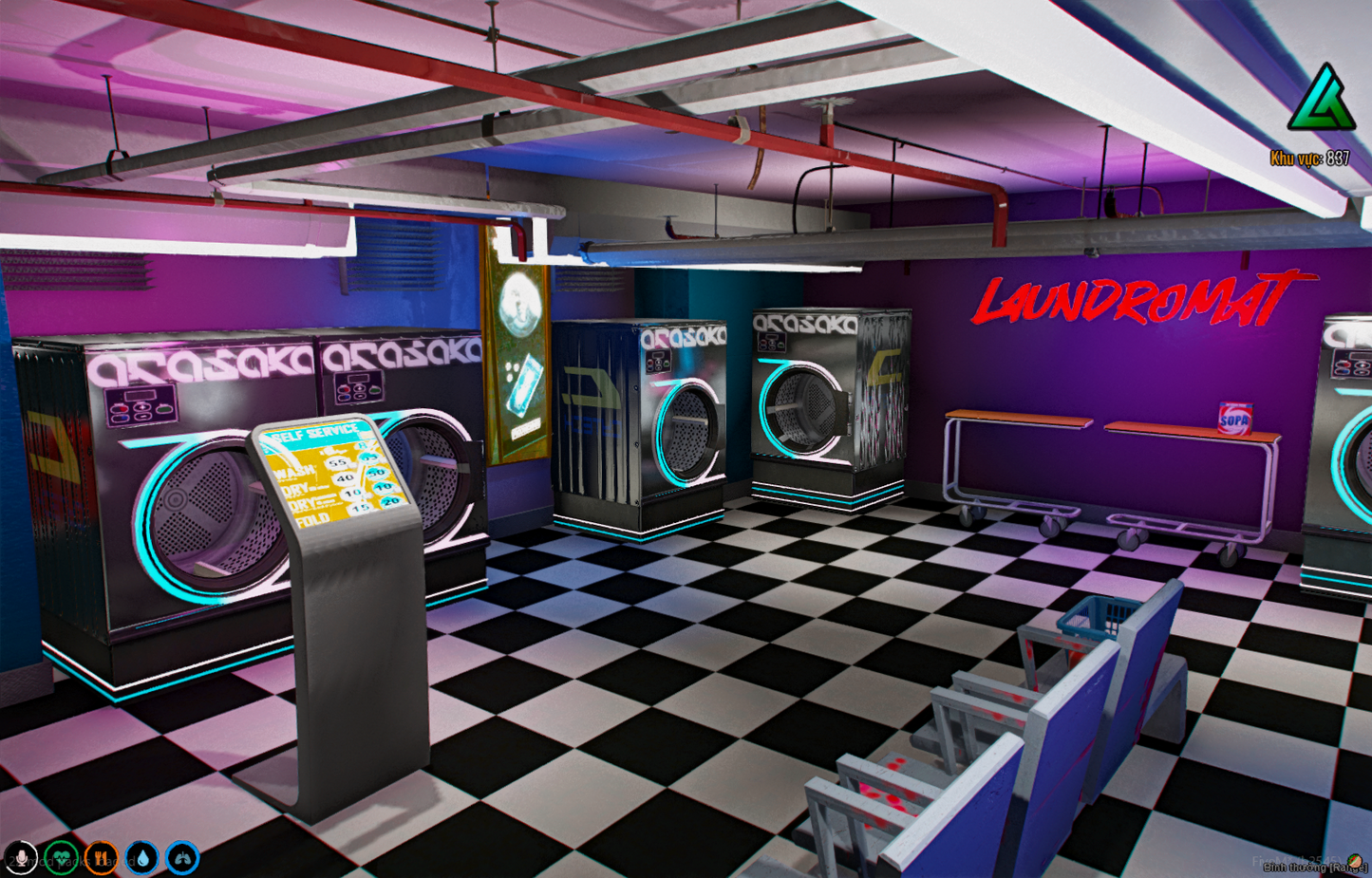 Cyberpunk Laundromatic