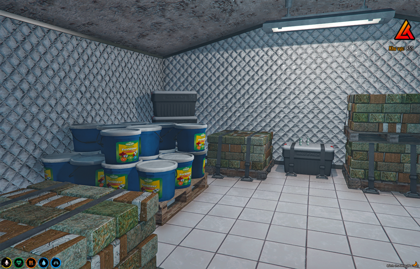 Secret underground marijuana plantation