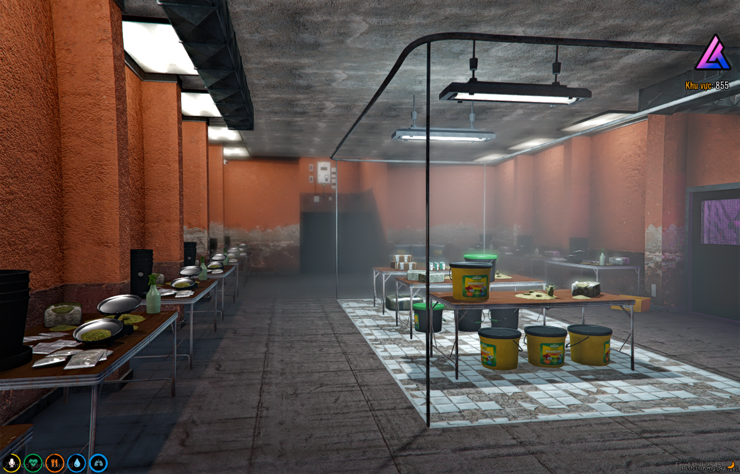 Secret underground marijuana plantation