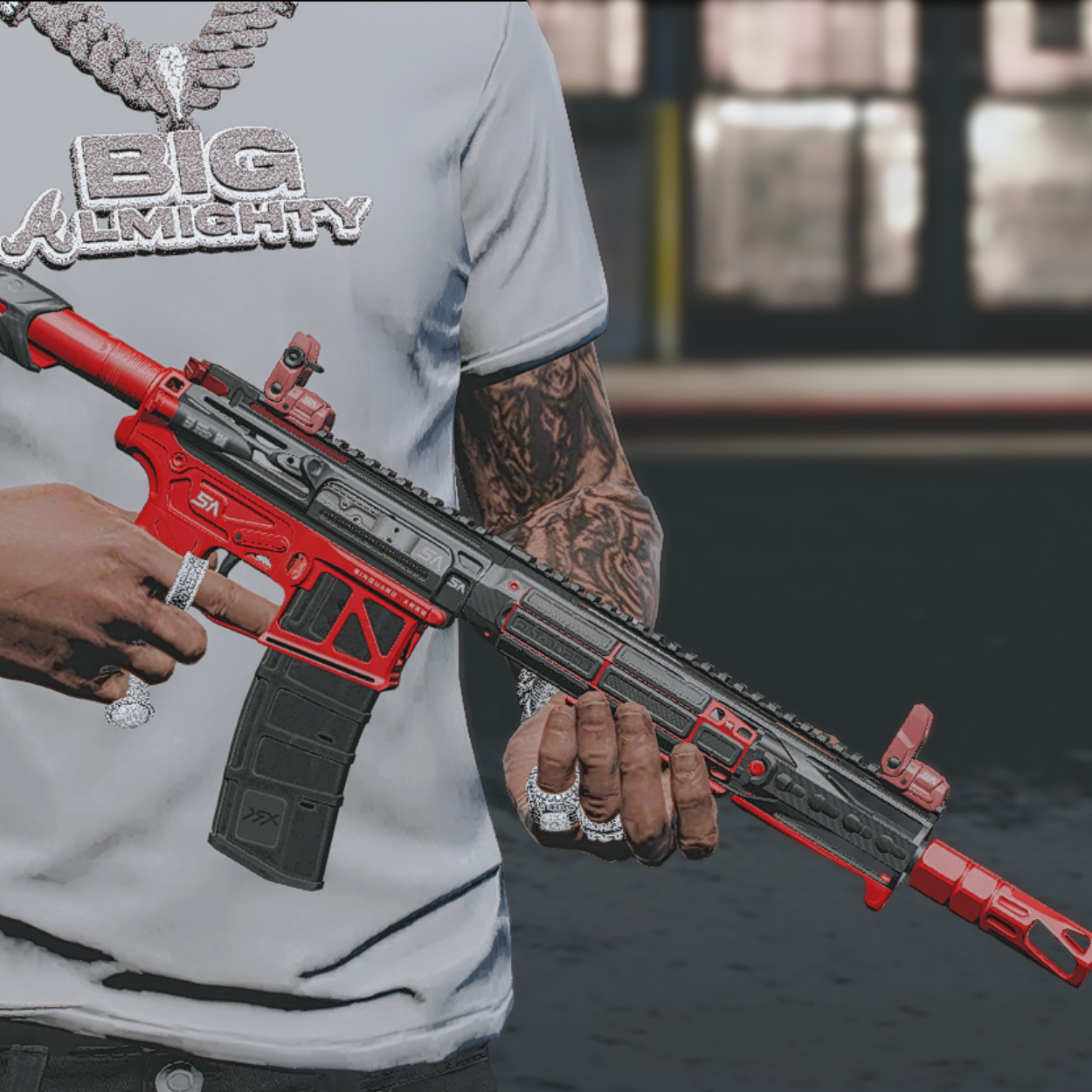 Red M4A1