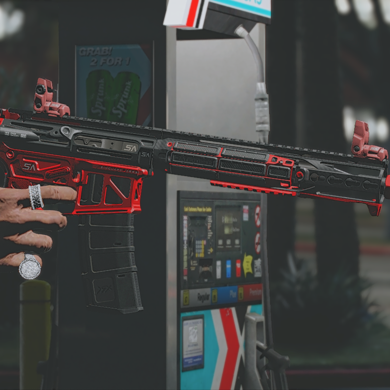 Red M4A1