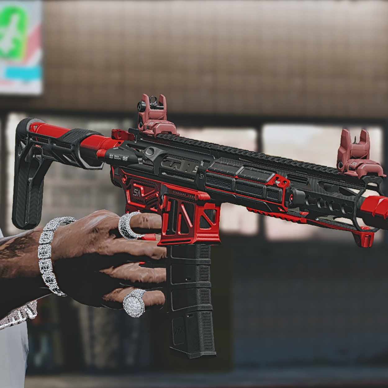 Red M4A1