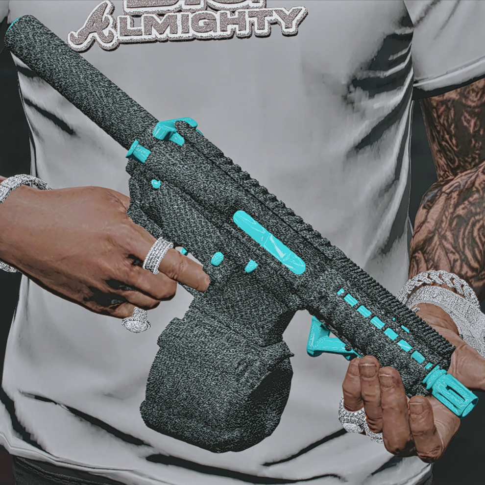 Black Diamond Baby Blue ARP | FiveM Custom Weapon Mod – Capos FiveM ...