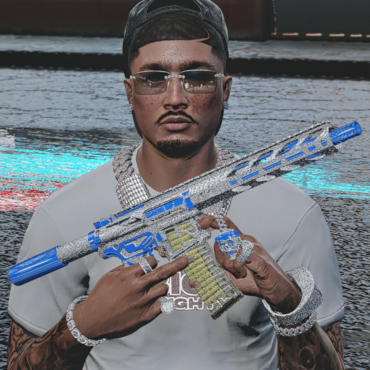 Blue Thunder Fivem Diamond Skeleton Blue ARP | FiveM Custom Weapon Mod – Capos FiveM Shop ...