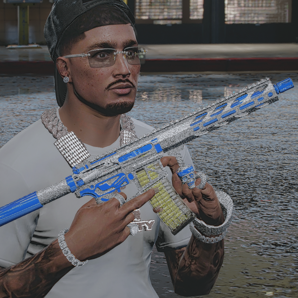 Diamond Skeleton Blue ARP