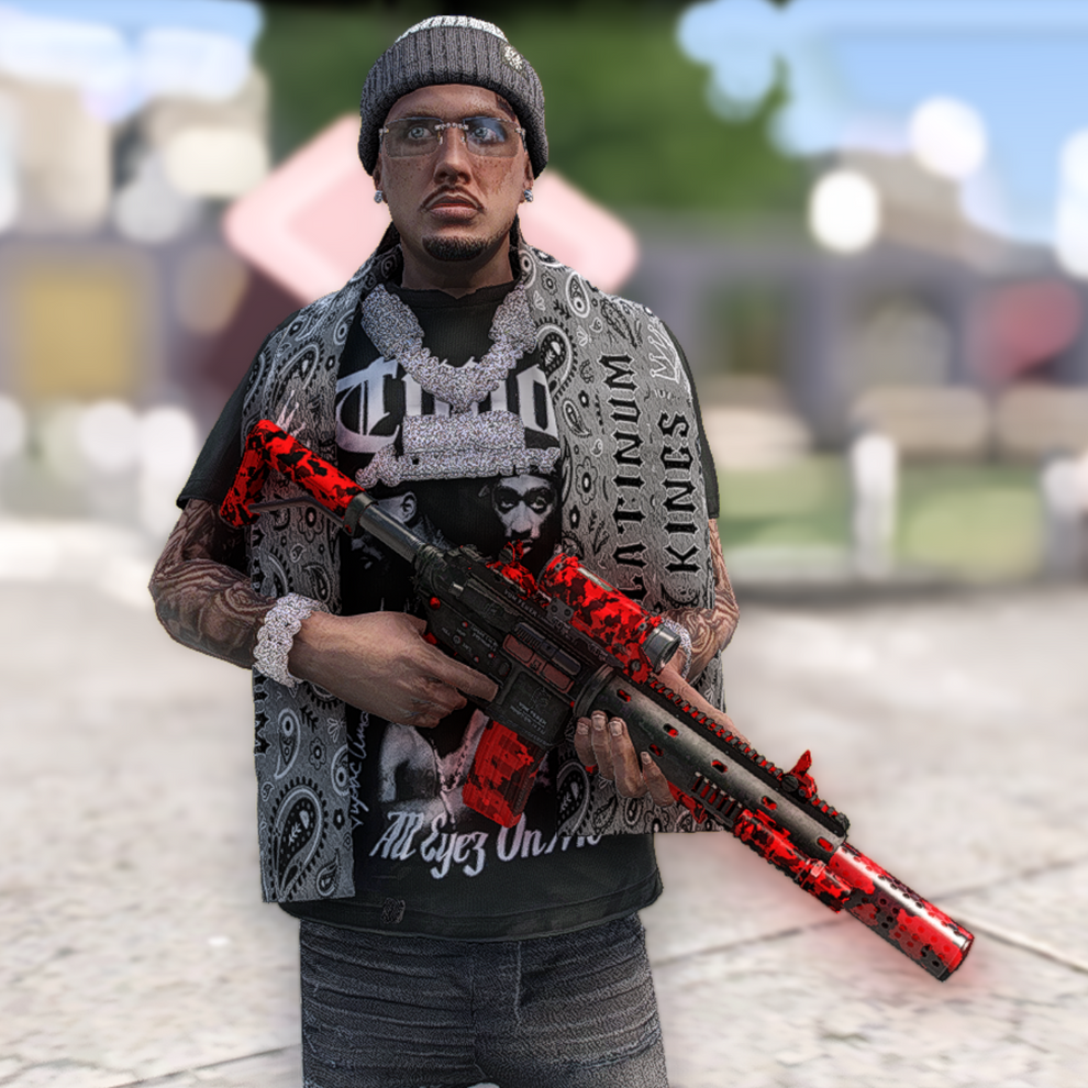 Red Tactical Carbine – Capos FiveM Shop - Cars & MLOs
