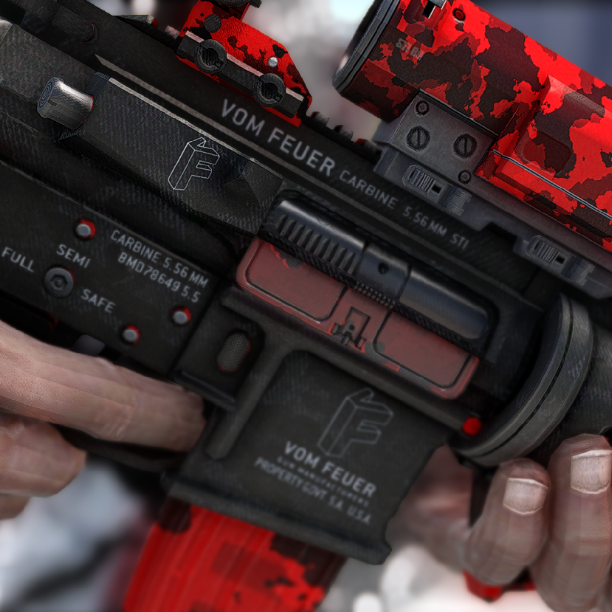 Red Tactical Carbine