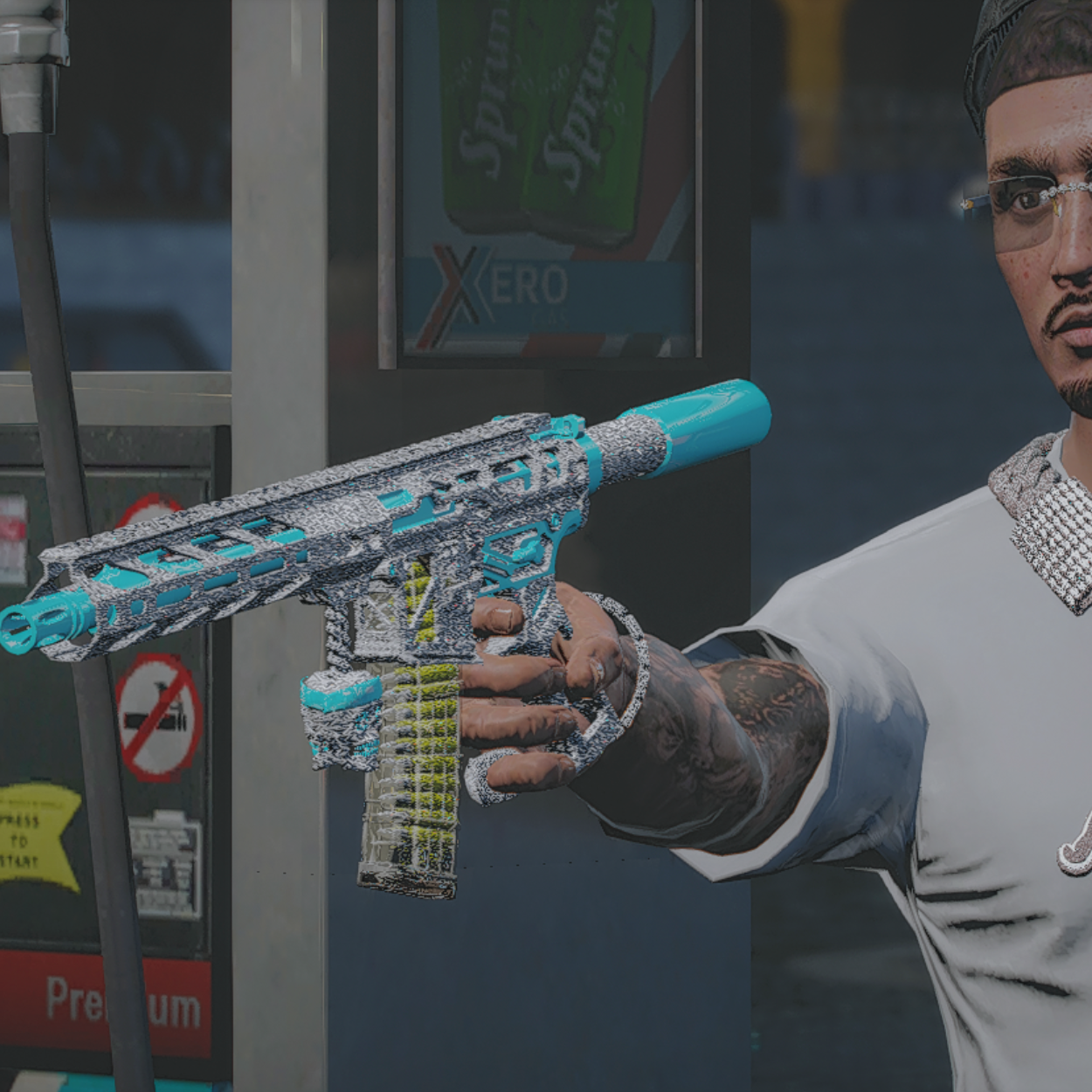 Diamond Skeleton Baby Blue ARP