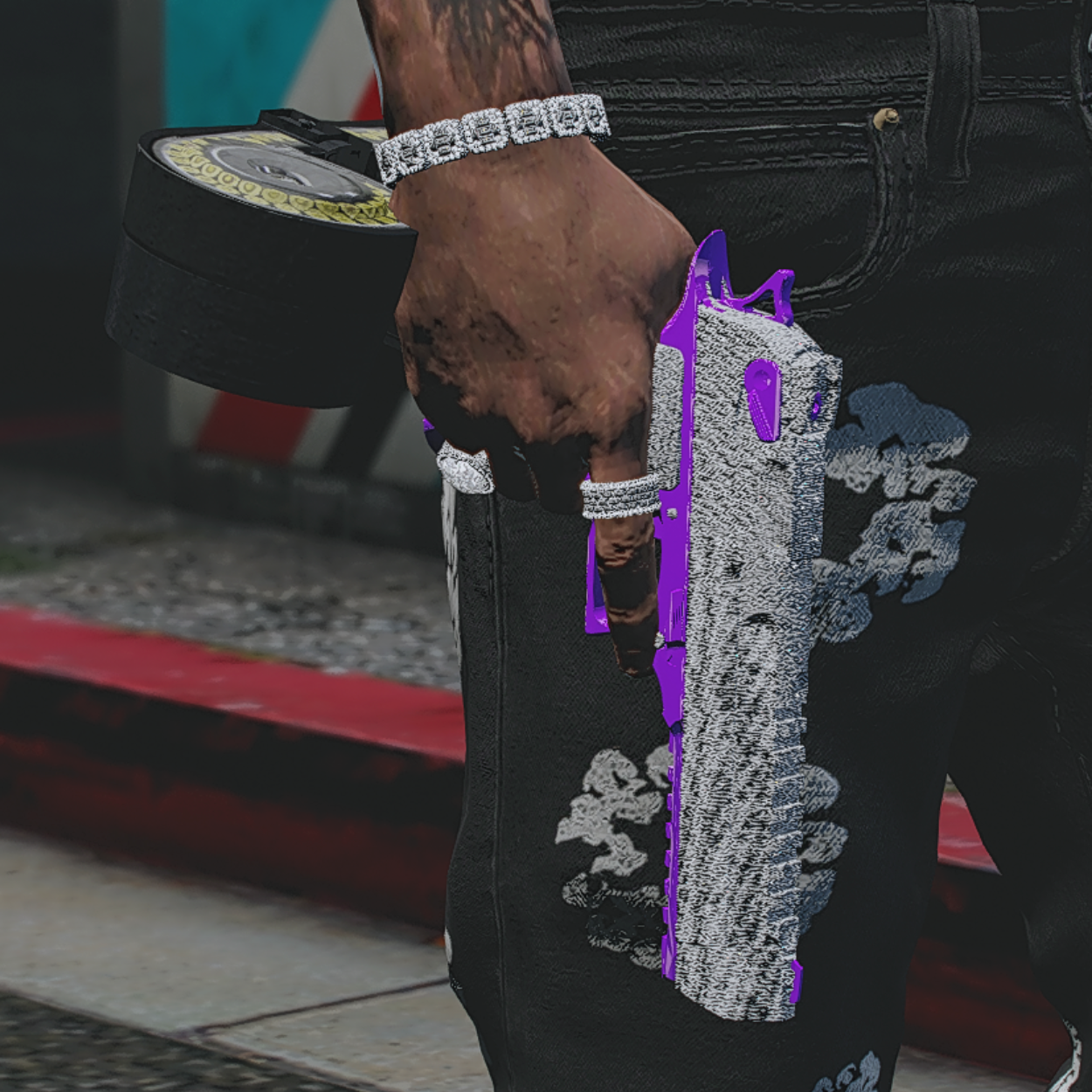 Diamond Deagle Drum Purple