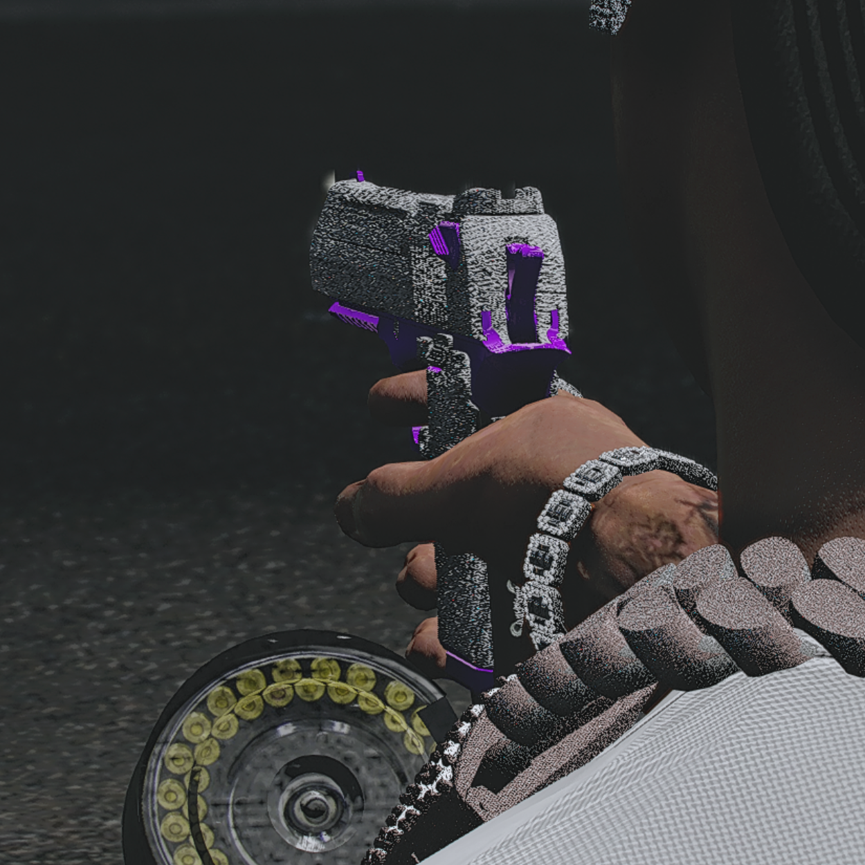 Diamond Deagle Drum Purple