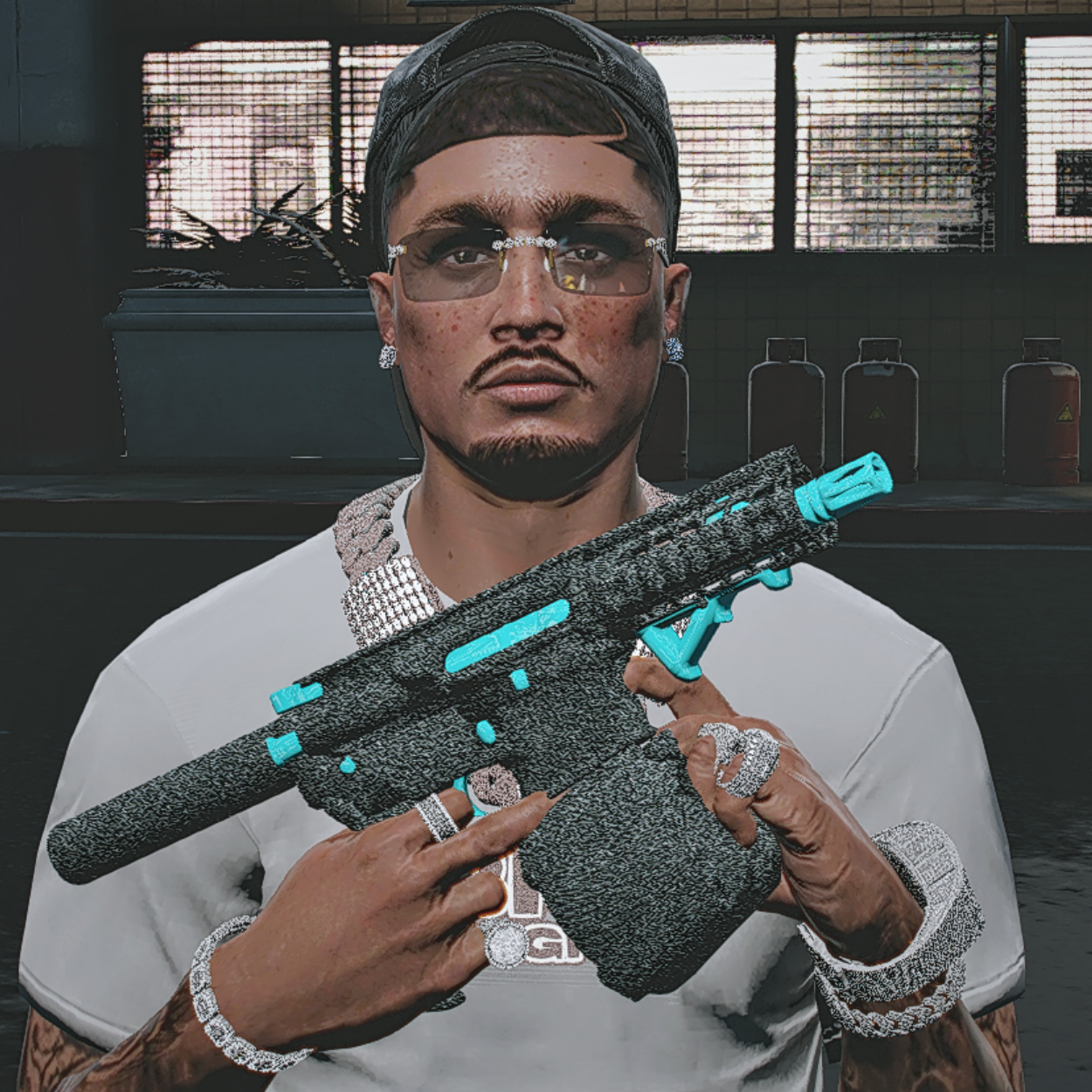 Blue Thunder Fivem Black Diamond Baby Blue ARP | FiveM Custom Weapon Mod – Capos FiveM ...