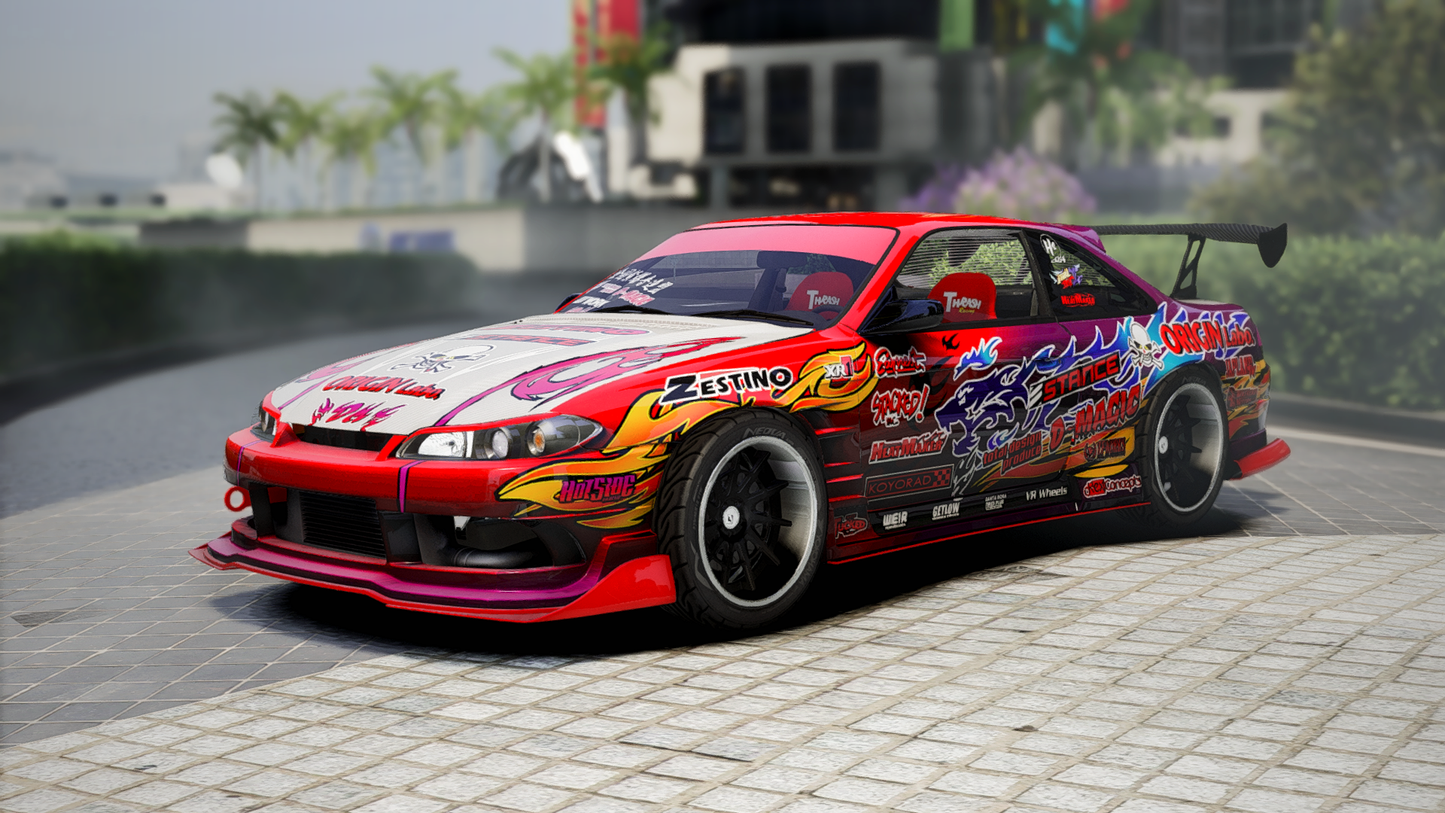 Nissan S14.5 Animal Style JuJu | Debadged | Livery