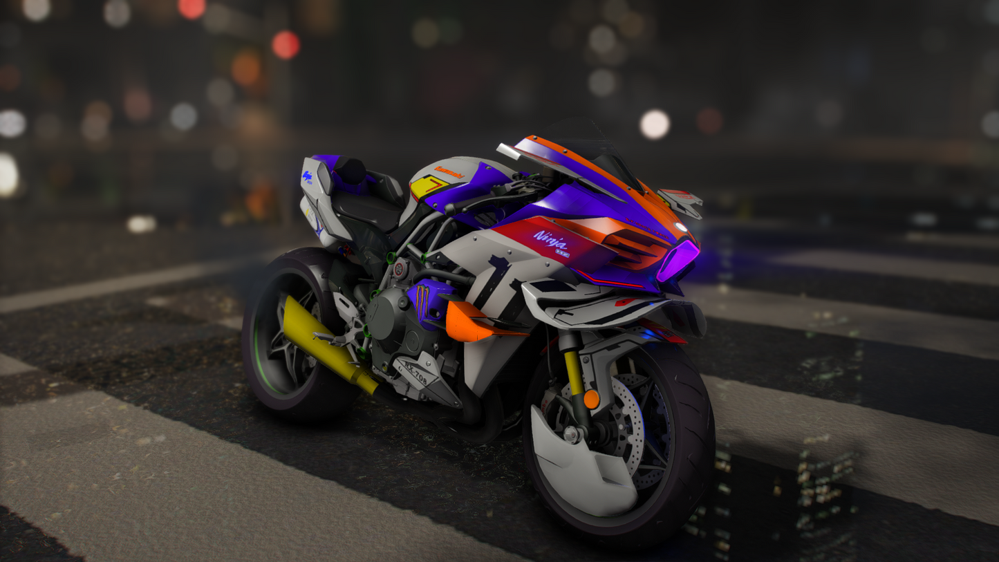 Kawasaki Ninja H2 Performance Gundam Edition