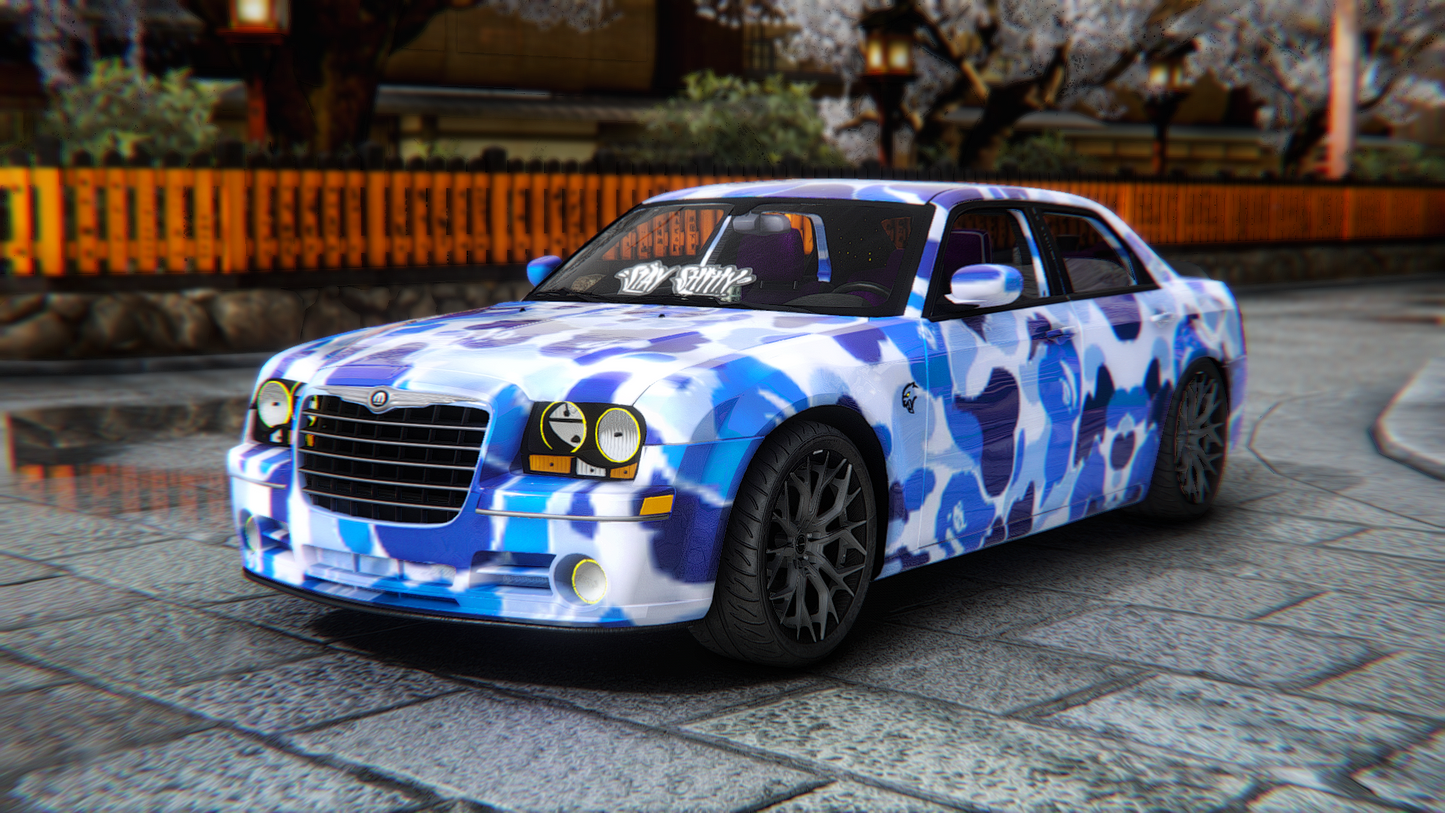 Chrysler 300 SRT8 with Bape Liveries + Custom Props 2008