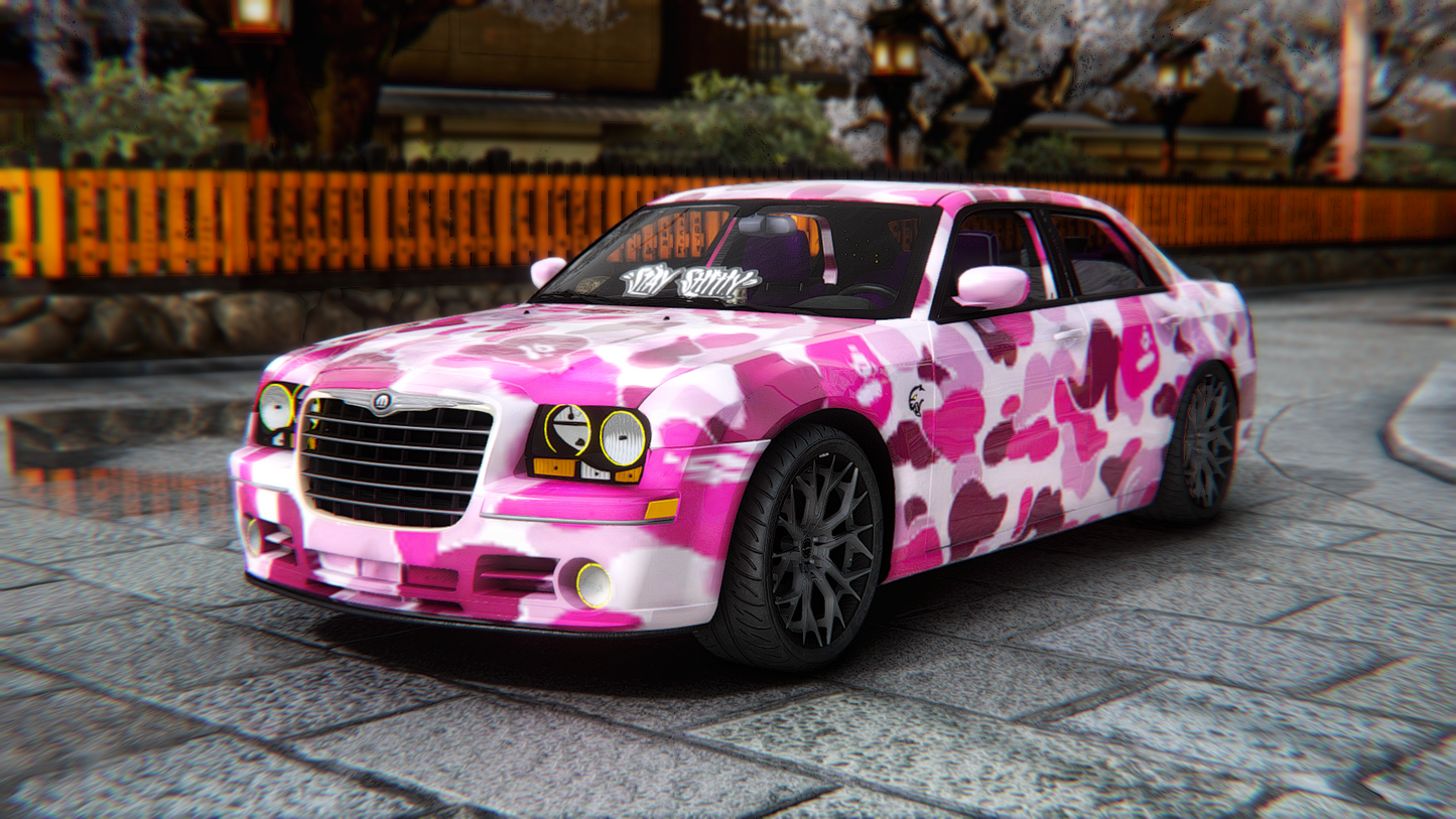 Chrysler 300 SRT8 with Bape Liveries + Custom Props 2008