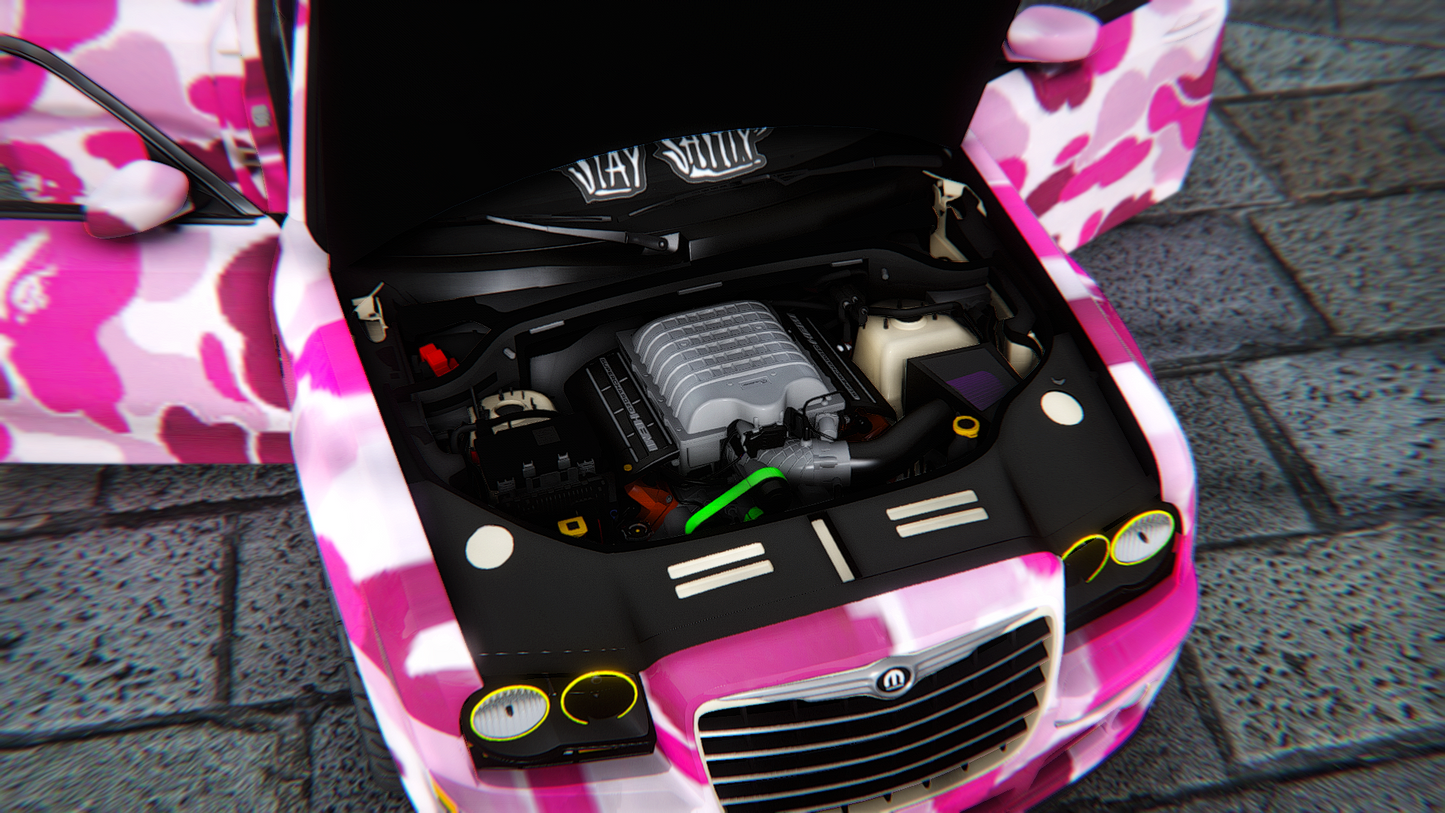 Chrysler 300 SRT8 with Bape Liveries + Custom Props 2008