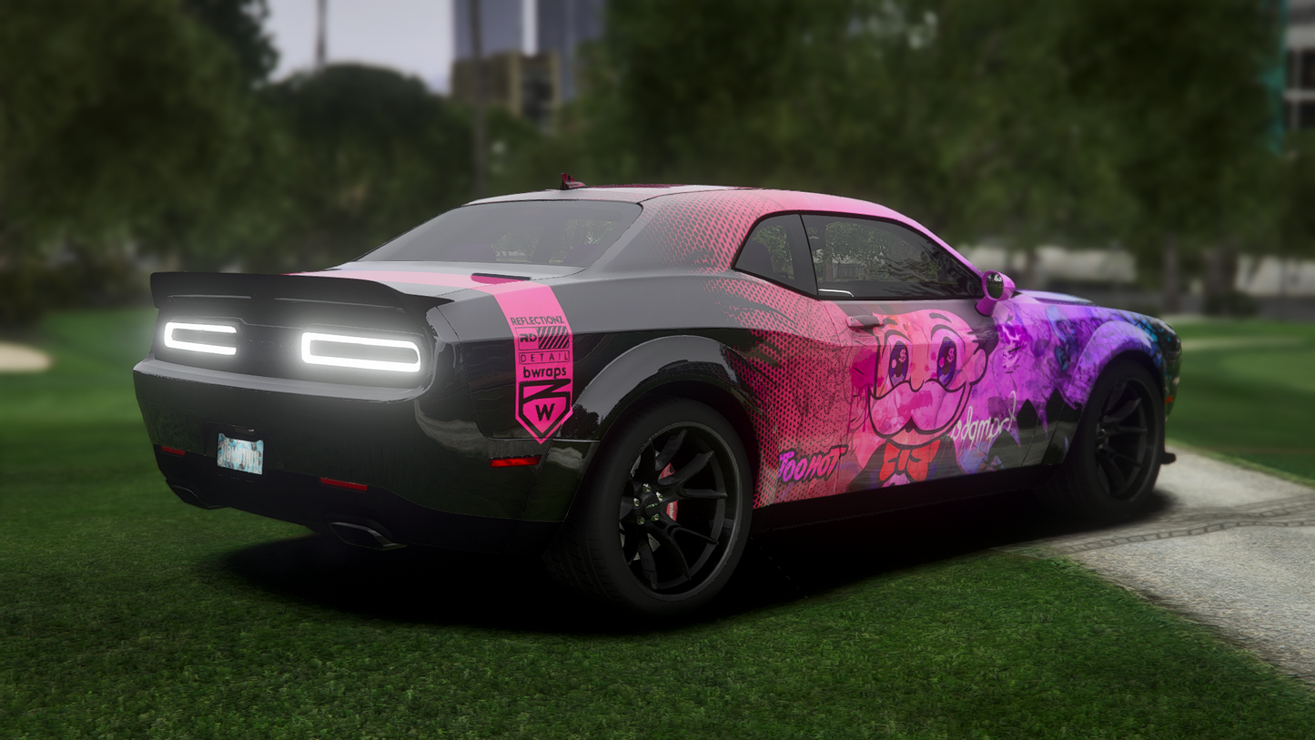 Dodge Challenger O Block Pink