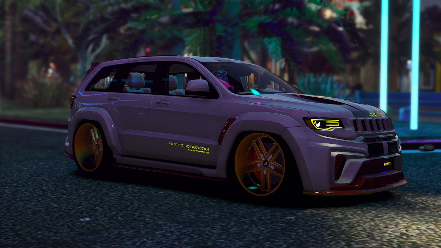 Jeep Trackhawk Daytona Widebody on Forgiatos