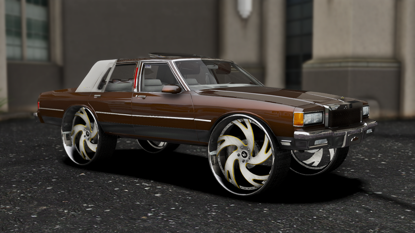 Chevrolet Brougham On Armani Forged Rims 1986