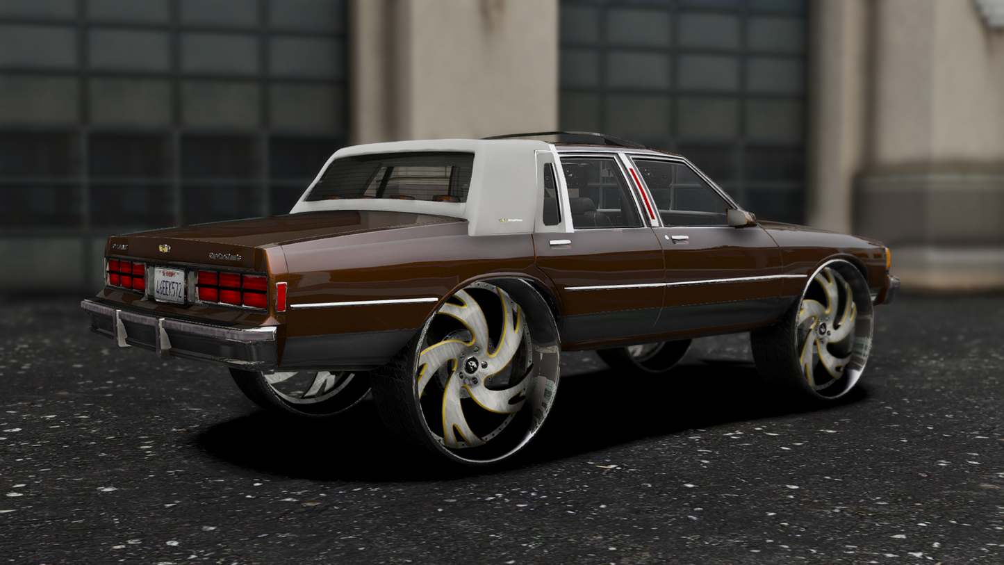 Chevrolet Brougham On Armani Forged Rims 1986