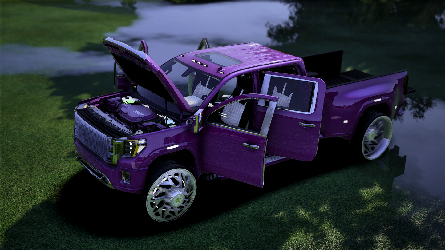 GMC Sierra 3500HD Dually Crew Cab On American Force Forged