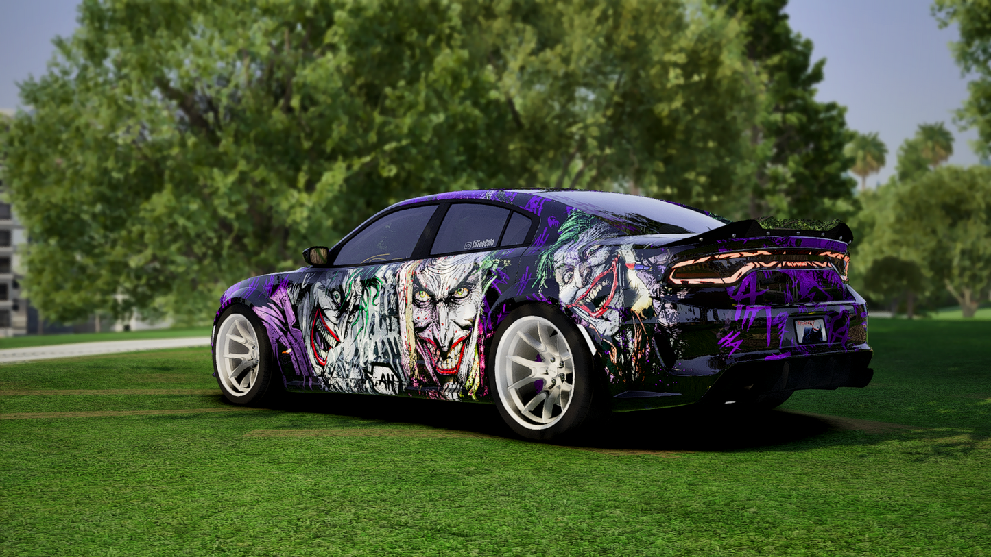 Dodge Charger Joker Edition + Sound Box