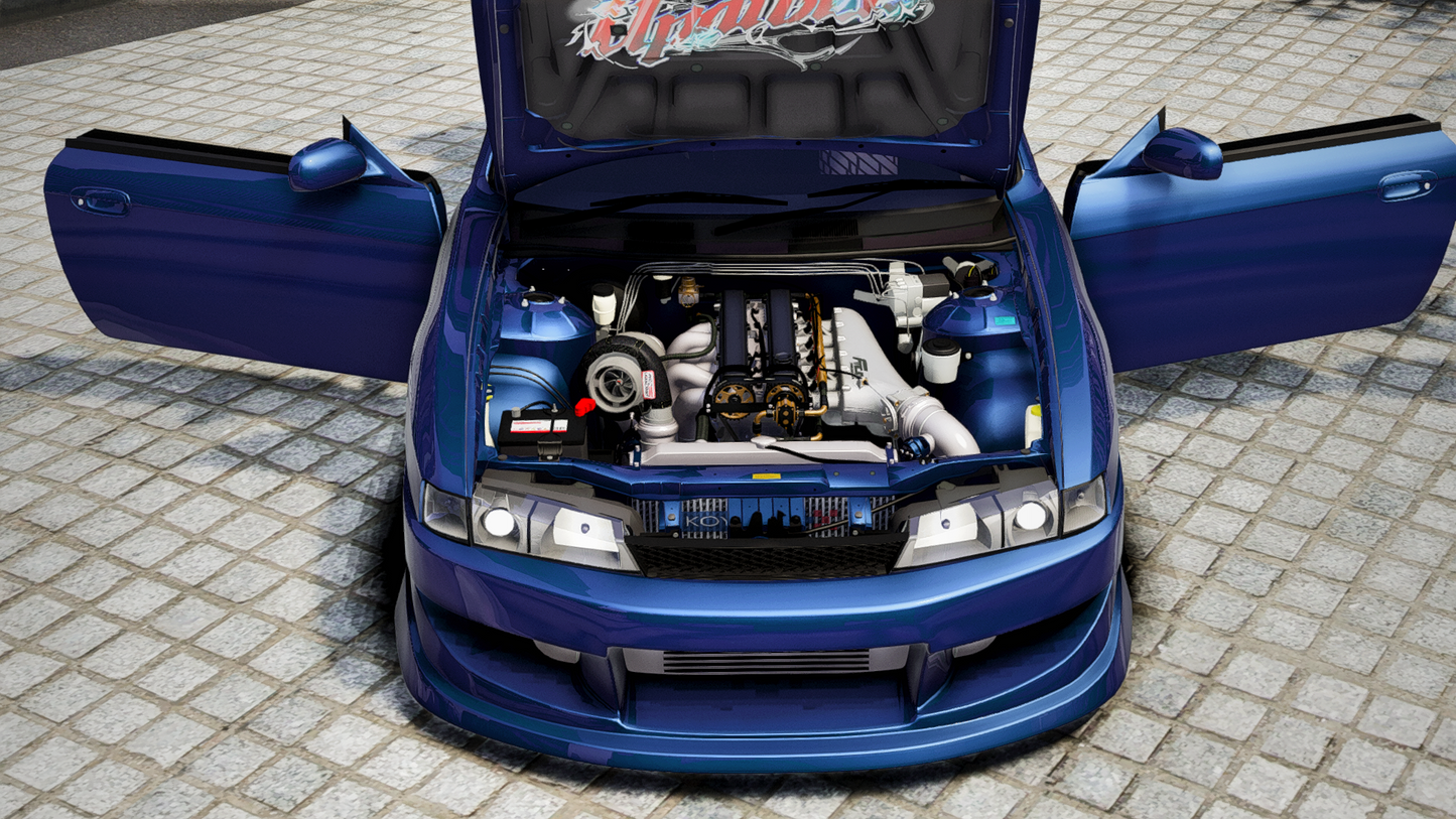Custom Nissan S14 Twin Turbo 4 Rotor