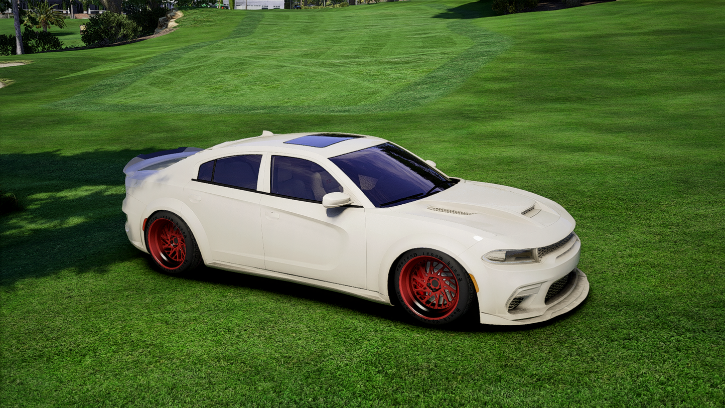 Dodge Charger Widebody White Out | Debadged