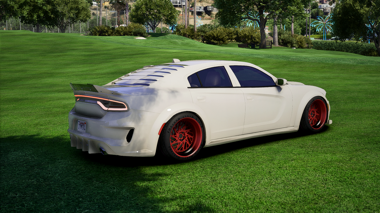 Dodge Charger Widebody White Out | Debadged