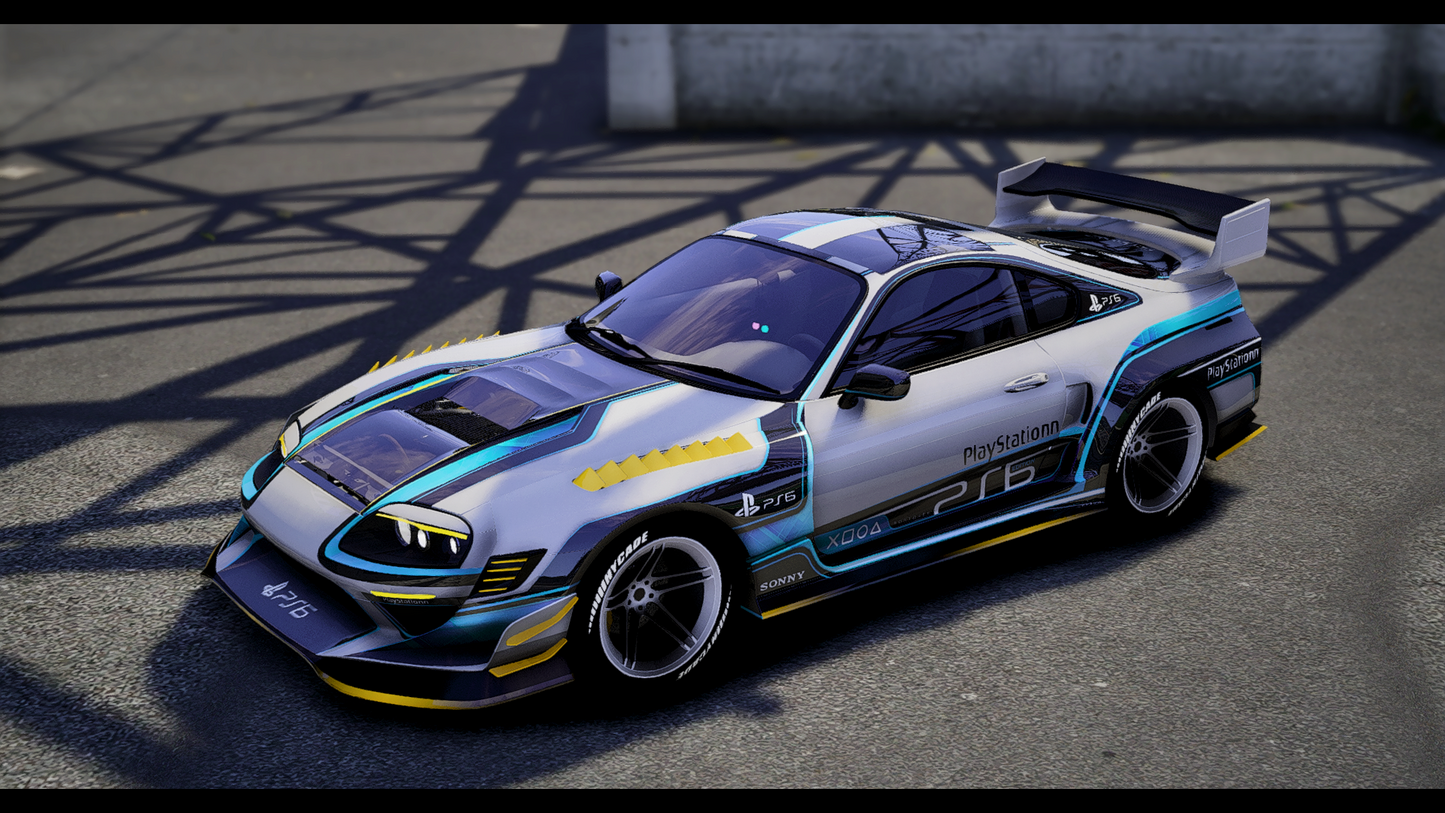 Toyota Supra A90 Hycade PS6 Edition Animated Lights [+100 Tuning Parts] | Debadged