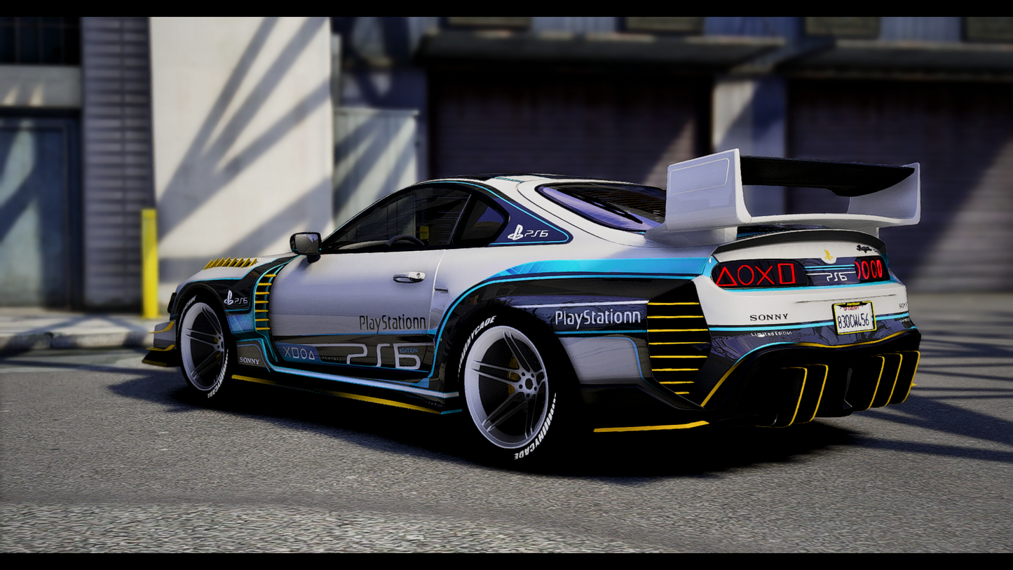 Toyota Supra A90 Hycade PS6 Edition Animated Lights [+100 Tuning Parts] | Debadged