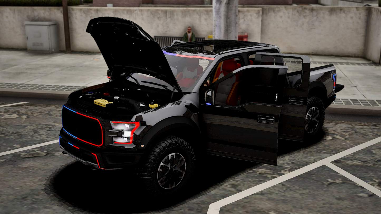 Ford Raptor LEO PD Modern Lights | Debadged