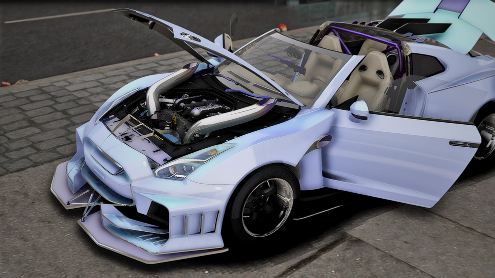 Nissan GTR R35 Widebody “Godzilla” – Debadged FiveM Car – Capos FiveM ...