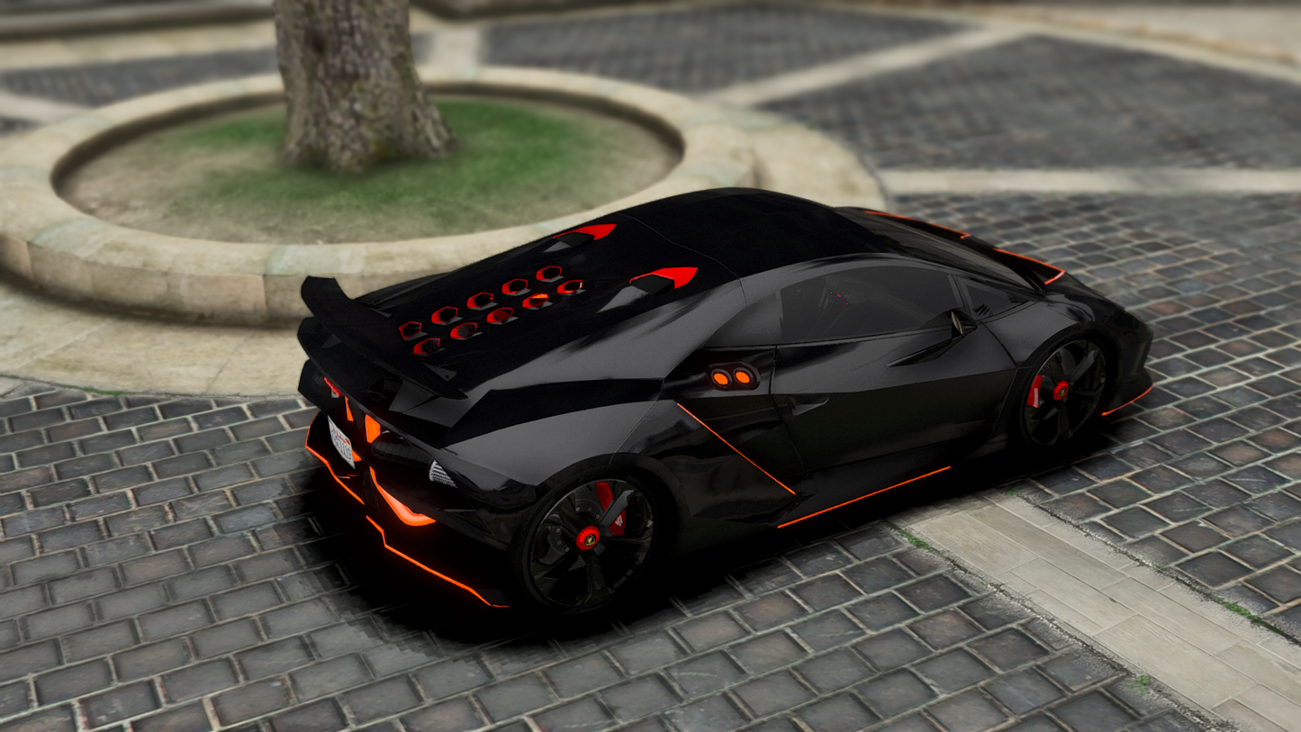 Lamborghini Sesto Elemento Neon Twin Turbo 2010