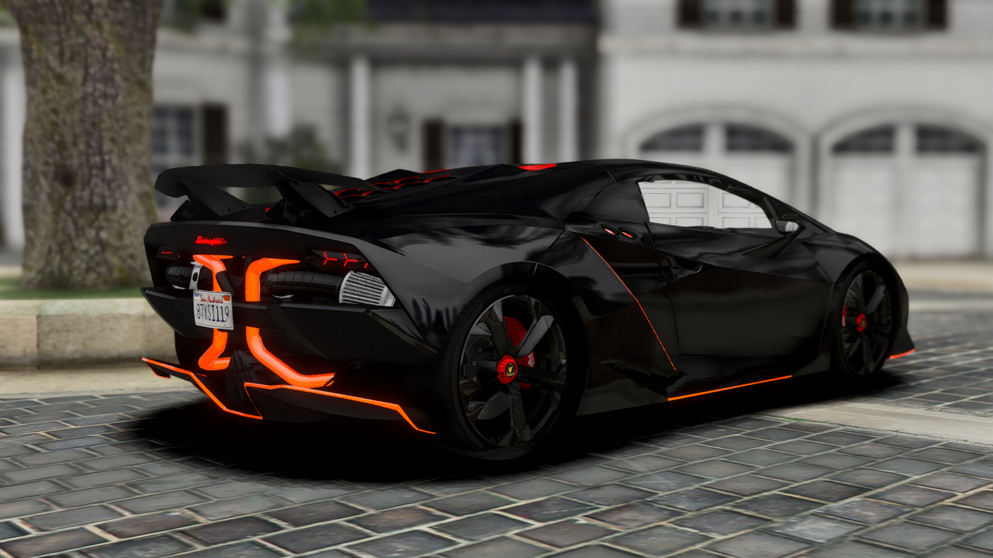 Lamborghini Sesto Elemento Neon Twin Turbo 2010