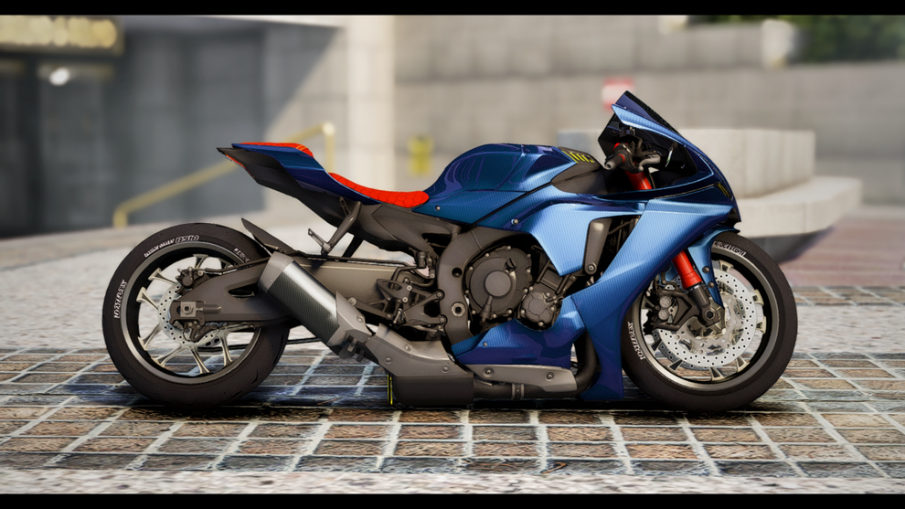 Yamaha R1 Carbon for FiveM | Slammed + Stretched Motorcycle Mod ...