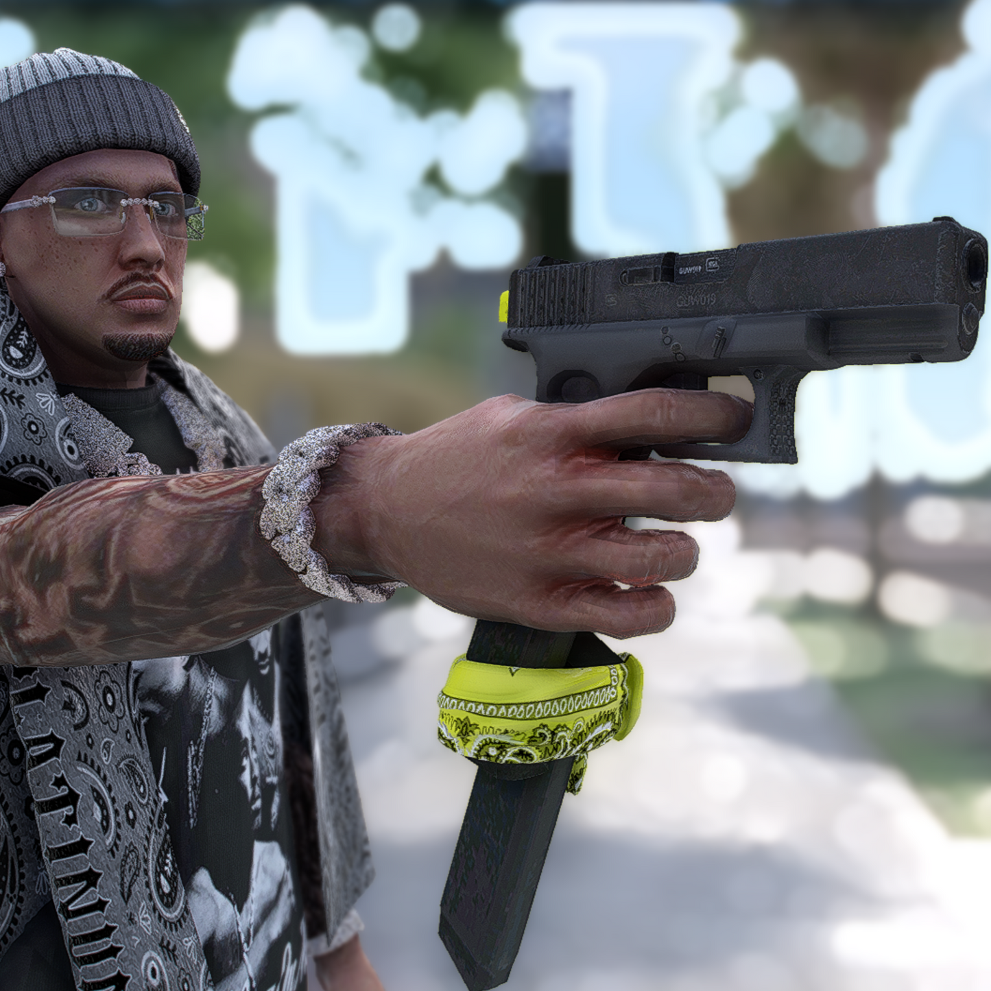 Glock Switch + Yellow Bandana