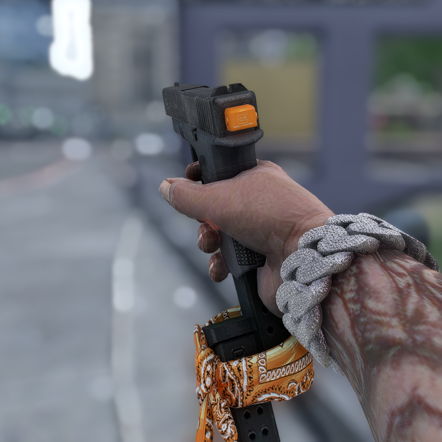 Glock Switch + Orange Bandana