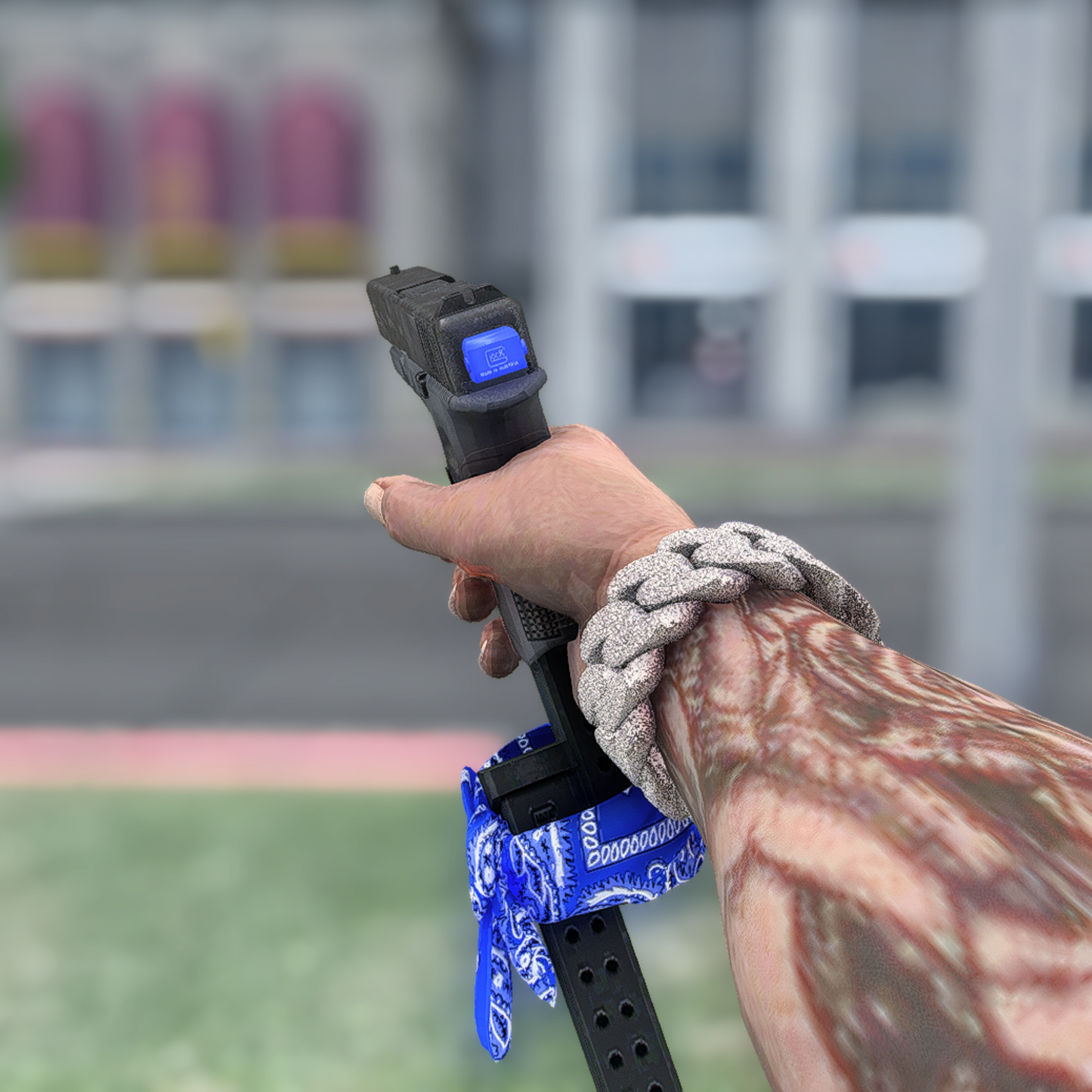 Glock Switch + Blue Bandana