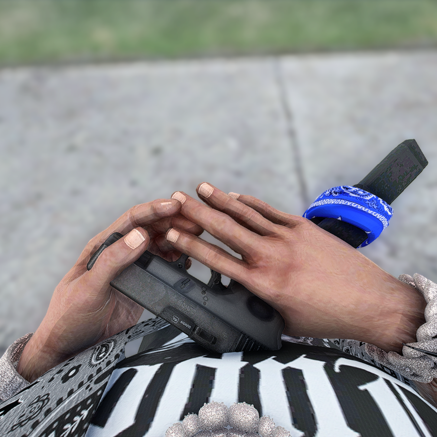 Glock Switch + Blue Bandana