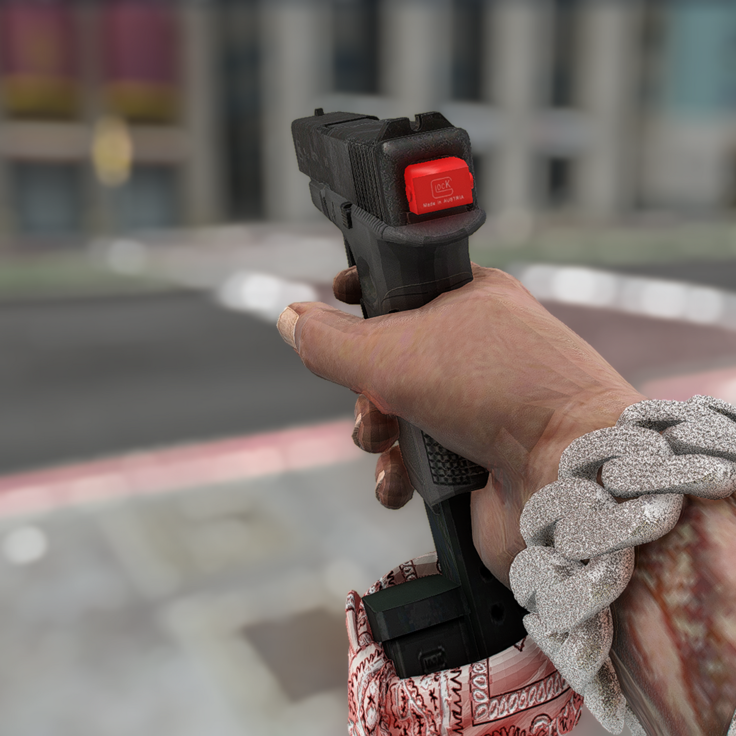 Glock Switch + Red Bandana